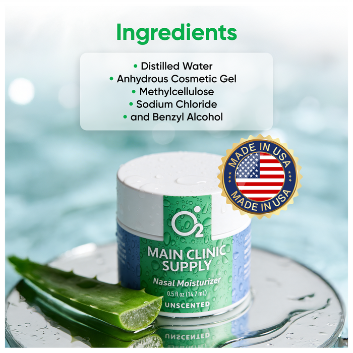Main Clinic Supply Nasal Moisturizer – Unscented, Long-Lasting Hydration for Dry Nasal Passages - Main Clinic Supply