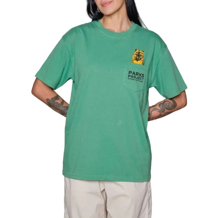 Men's Defend The Parks Bear Pocket Tee Shirt