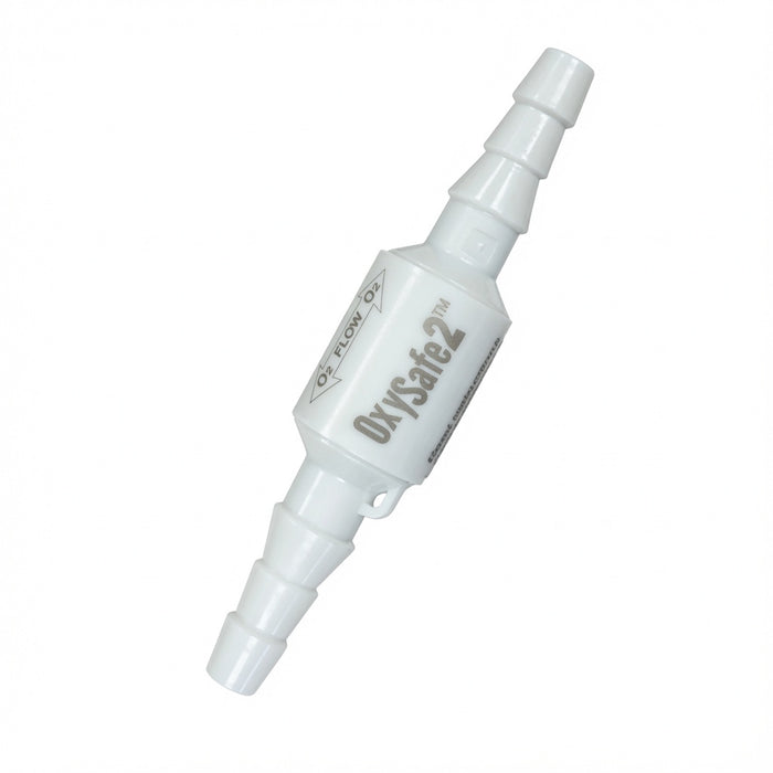 OxySafe2 Firesafe Cannula Valve Oxygen Supply Tubing Connector