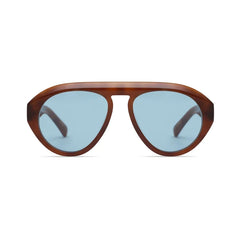 Val in Light Brown Blue Lens