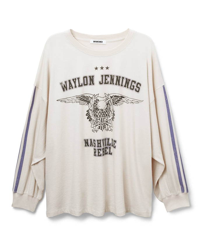 Waylon Jennings Nashville OS Long Sleeve Tee