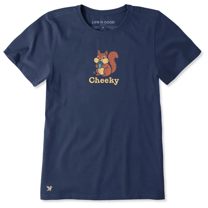 Women's Cheeky Squirrel Short Sleeve Crusher Tee Shirt