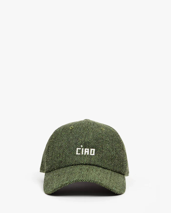 Wool Baseball Hat in Green