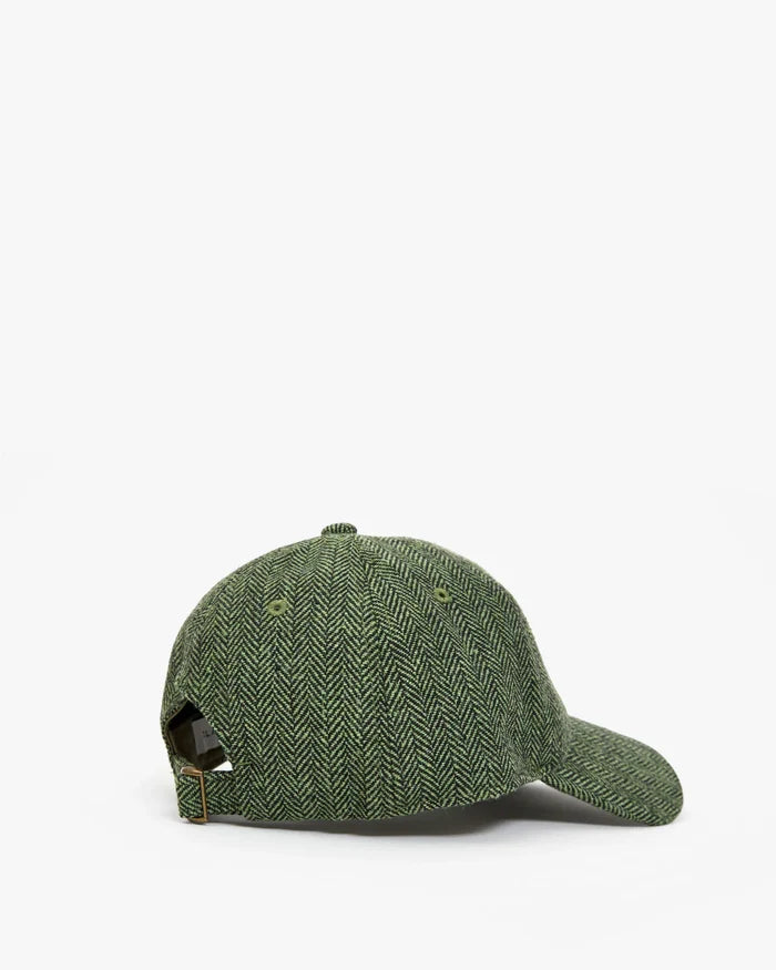 Wool Baseball Hat in Green